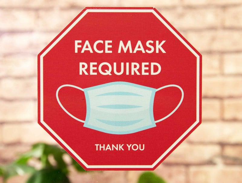 TRUSTY Removable and Reusable Face Mask Required Signs (Set of 4) - Image 2